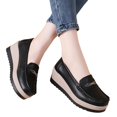 thumbnail image 5 of Willtoo Loafers for Women Closed Toe Wedge Platform Shoes, Slip‑on Casual Footwear, Comfortable Non‑slip Wedge Heel Walking Shoes, 5 of 5