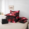 thumbnail image 6 of Homewish Magic Animal Dragon 7-Piece Bedding Comforter Set,Retro Western Fantasy King Bedding Sets,Black Red Bed Sheets For Kids,Breathable Home Decor Reversible, 6 of 8