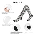 thumbnail image 5 of Lsque Hawaii Palms Pattern Sport Compression Socks for Men & Women 15-20 mmHg Knee High Nurse Pregnant Running Medical and Travel Athletic, 5 of 6
