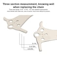thumbnail image 3 of For Bicycle Chain Checke Ruler Stainless Steel Measuring Ruler Silver Chain Checking Cycling Replacement New High Quality, 3 of 10
