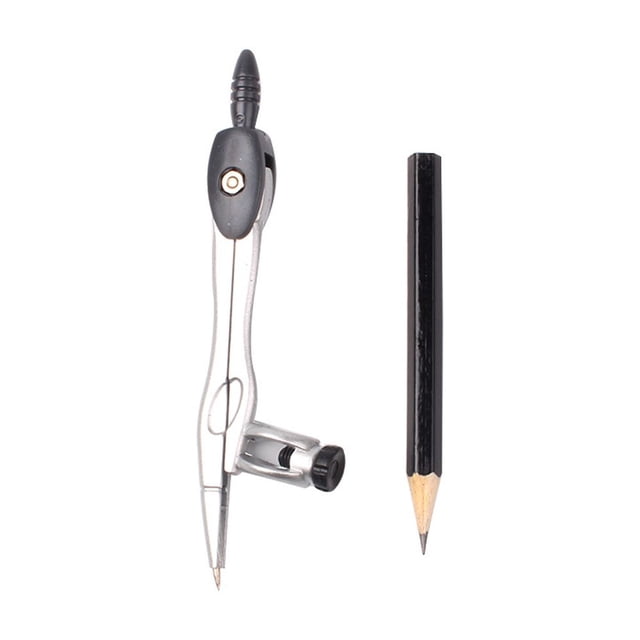 Metal with pencil compasses supply design compasses geometry drawing measurement tools
