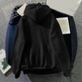 thumbnail image 4 of KIHOUT Spring Winter Womens Tops Fashion Classic Solid Color Long Sleeve Hooded Pocket Tops Sweatshirts, 4 of 4