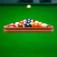 thumbnail image 3 of MOVTOTOP 1Set 30.00X27.00X3.00cm Pine Wood Pool Table Balls Rack for Enthusiasts, 3 of 8