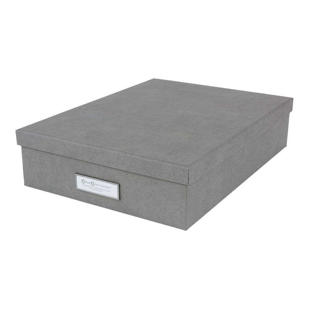 Bigso Box of Sweden Oskar Storage box Letter, A4 gray Walmart