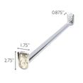 thumbnail image 3 of Steel Adjustable Closet Rod, Polished Chrome, 27 in. to 48 in., 3 of 10