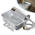 thumbnail image 1 of Dispensador automático de agua para perros PETIMI 7.6L 304 de acero inoxidable, 1 of 6