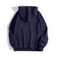 thumbnail image 5 of uvwlwu Womens Minimal Letter Graphic Oversized Hoodie Drop Shoulder Kangaroo Pocket Soft Cozy Fall Street Casual Pullover Sweatshirt,M, 5 of 5