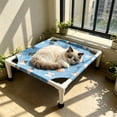 thumbnail image 6 of Elevated Cooling Pet Bed for Summer, Portable Raised Dog Cat Cot with Breathable Mesh, Washable Cover Foldable Pet Cot for Indoor Outdoor Camping Travel, Black, 6 of 6