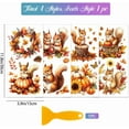 thumbnail image 2 of 4 Sheets Colorful Autumn Cute Squirrel Rub on Transfers Pumpkin Flowers Furniture Decor Transfers Decal Transfer Stickers for DIY Bedroom Living Room Desk Table Decoration, 2 of 9