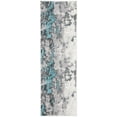 thumbnail image 2 of SAFAVIEH Adirondack Ladonna Abstract Runner Rug, Turquoise/Grey, 2'6" x 8', 2 of 3