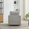 thumbnail image 6 of Jopath Square Swivel Accent Chair, Upholstered Accent Single Sofa Chair Lounge Armchair for Living Room Bedroom Apartment Nursery Light Gray, 6 of 9