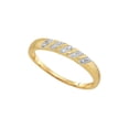 thumbnail image 3 of 10kt Yellow Gold His Hers Round Diamond Solitaire Matching Wedding Set 1/10 Cttw, 3 of 3