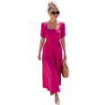 thumbnail image 1 of Vestido Largo para Mujer Vestido Midi Casual con Manga Corta Abullonada, 1 of 5