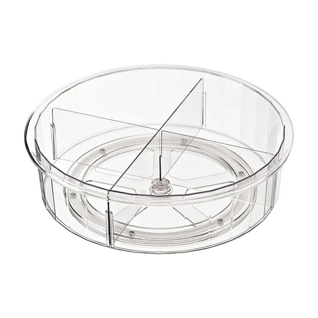 Organizador de condimentos, organizador de plato giratorio, partición extraíble, estante de especias de cocina, rotación de 360 grados para botellas