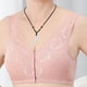 thumbnail image 2 of Gibobby Tangas de mujer sexy para sexo Sujetador con aros de talla grande con correa para el hombro ajustable con copa moldeadora de botón frontal(Rosa 38), 2 of 5