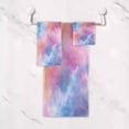 thumbnail image 5 of 3 Piece Bath Towels Set Bath Towel, Hand Towel and Face Towel for Bathroom, Gym, Hotel Watercolor Powder Blue Pattern, 5 of 8