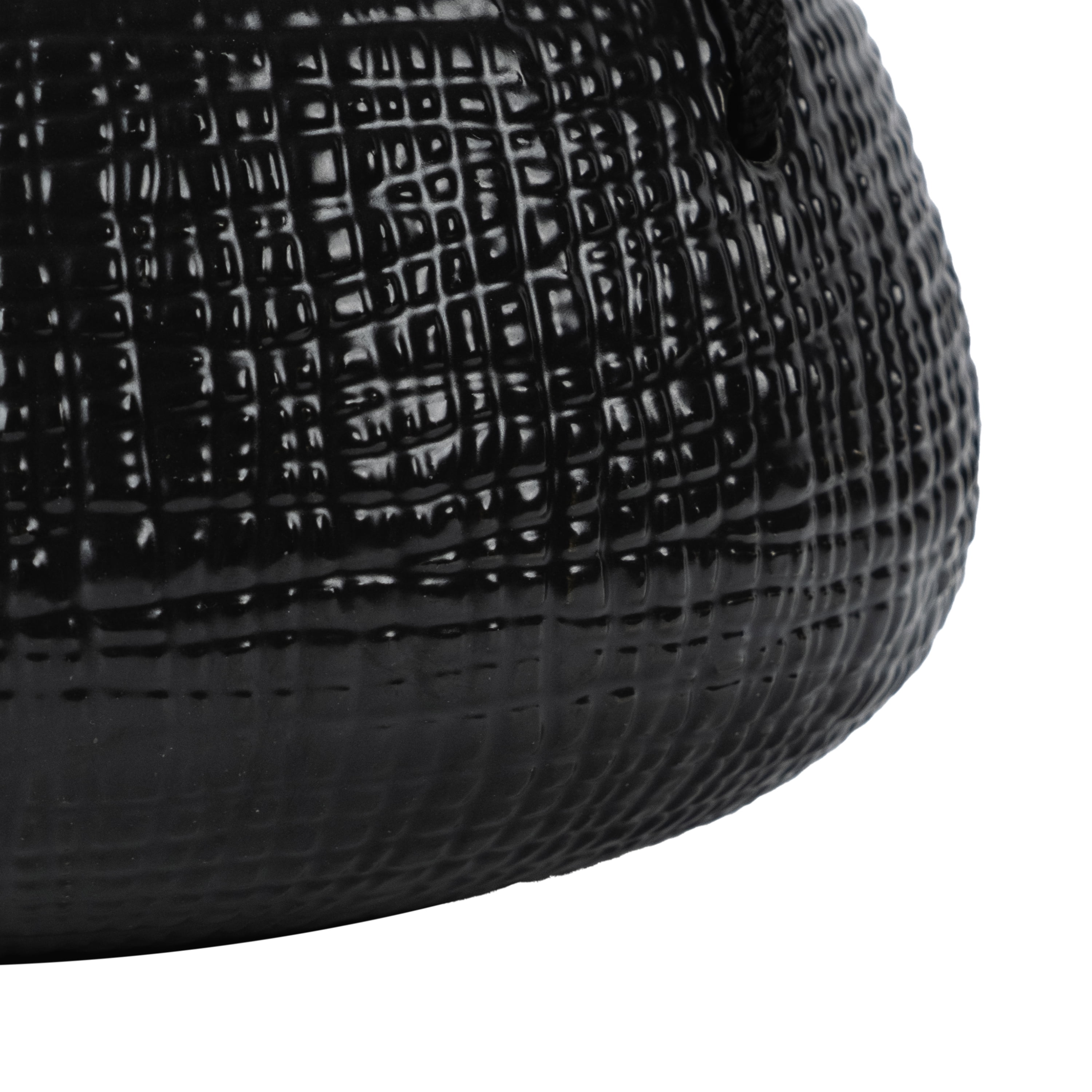 Better Homes & Gardens 8in Black Ceramic Tiffany Hanging Planter