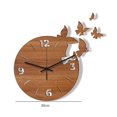 thumbnail image 1 of Reloj de madera Silent Clockwork Easy Read Home Decor (MCC422) Sywqhk Libre de BPA, 1 of 9