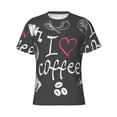 thumbnail image 3 of Naloa I Love Coffee Men's T-Shirt Sport T-shirt Men's Basic Tee Casual Men's Shirt, Round Neck, Short Sleeves - XX-Large, 3 of 5