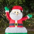 thumbnail image 4 of Glitzhome 8FT Lighted Christmas Inflatable Indoor&Outdoor Decoration Santa On Pick-Up Train Decor, 4 of 10