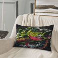 thumbnail image 5 of Fuzoiu bass Print Fuzzy Pillowcases, Super Soft Pillow Case Cover with Zipper for Bedroom, Sofa, Couch,Cozy Pillow Shams for All Seasons-14"x20", 5 of 6