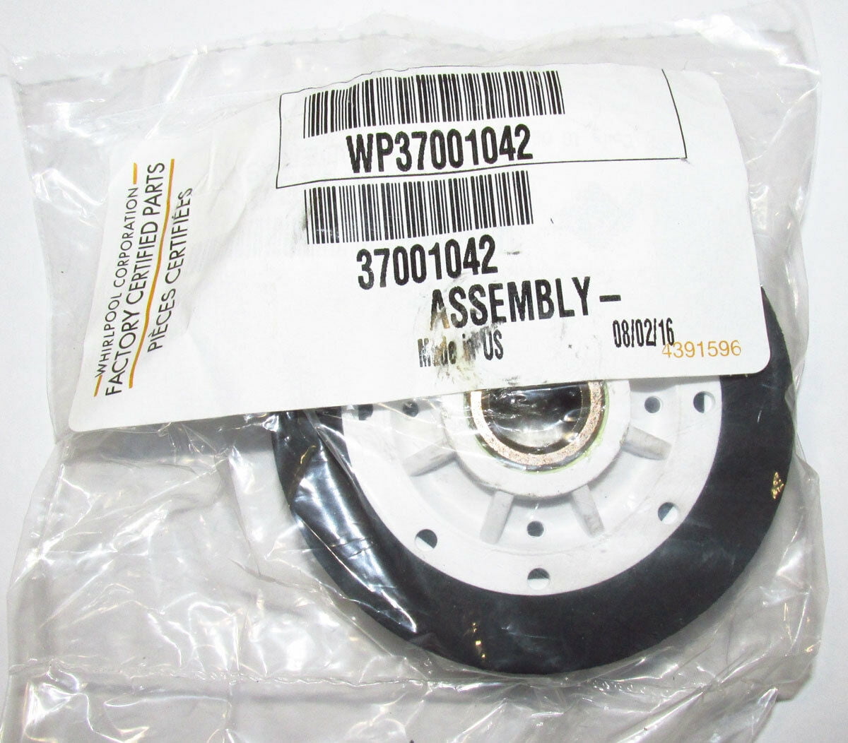 WP37001042 Genuine Whirlpool Drum Roller 37001042 AP6008773 