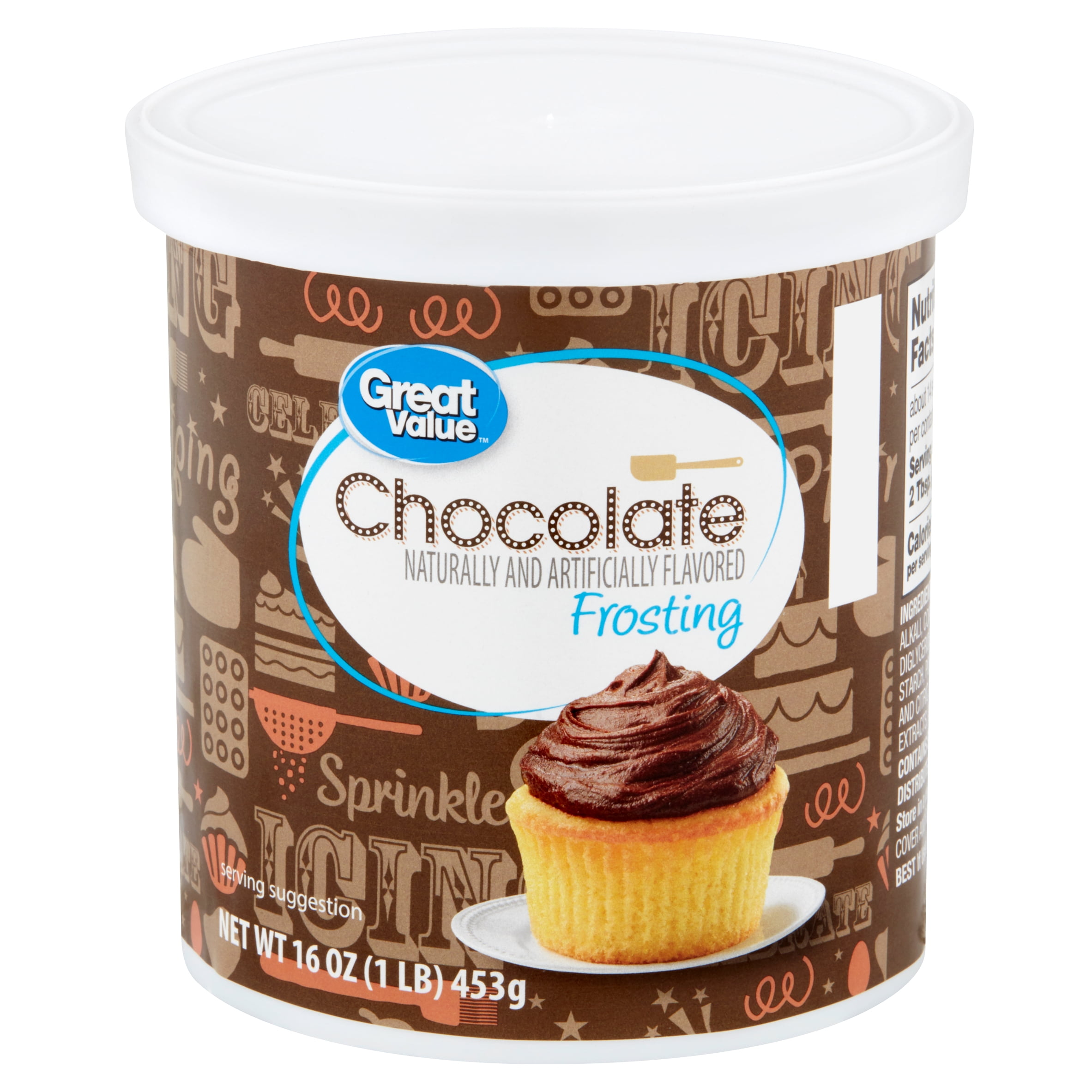 Great Value, Chocolate Frosting, 16 Oz, 1 Pack
