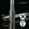 thumbnail image 3 of 1pc Right Hand Thread Tap HSS Machine Plug Tap Metric Screw Tap Drill Thread Tool M2 M3 M4 M6 M7 M8 M10 M12 M14 Hand Tools M12x1.75, 3 of 5