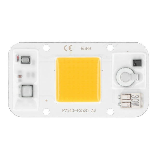 Lámpara LED COB de 20 W, 30 W y 50 W, 220 V, con chip, sin soldadura, luz blanca cálida, espectro completo (luz cálida de 30 W)