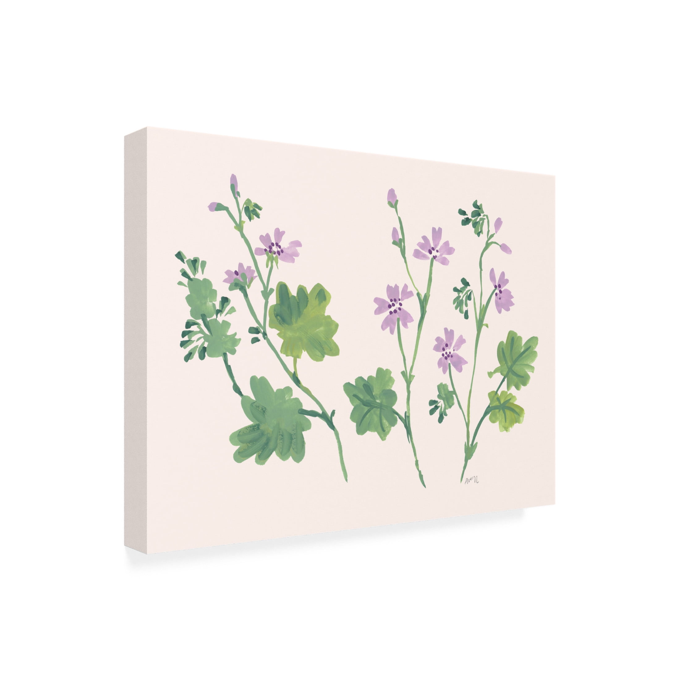 Trademark Fine Art Ania Zwara Little Violets Canvas Wall Art