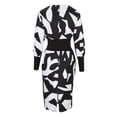 thumbnail image 4 of Robes Longues pour Femmes Été Femmes Décontractées Manches Longues Imprimées Col en V Taille Robes Manches Longues Robe d'Été Femmes Longues Robes Été Robe d'Été avec Manches pour Femmes, 4 of 5