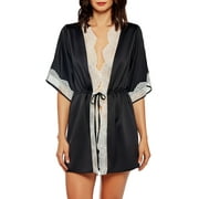 iCollection Womens Lucia Satin Robe Style-7926