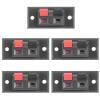 Cable de datos Conector de terminales de altavoz de Audio con carga de resorte de 5 uds y 2 posiciones