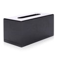 thumbnail image 4 of MyGift Black Wood Grain Refillable Facial Napkin Holder, 4 of 5