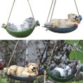 thumbnail image 2 of Garden Hanging Statue Artificial Sleeping Dog Rabbit Garden Yard Decoration Garden Statue, 2 of 6