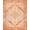 Orange Beige, Pattern 4, variant on ODIKA Southwestern Star Medallion Door Vintage Stepped Border Design for Playroom, Bedroom, Reading Nook, Pet Friendly & Kids Safe Play