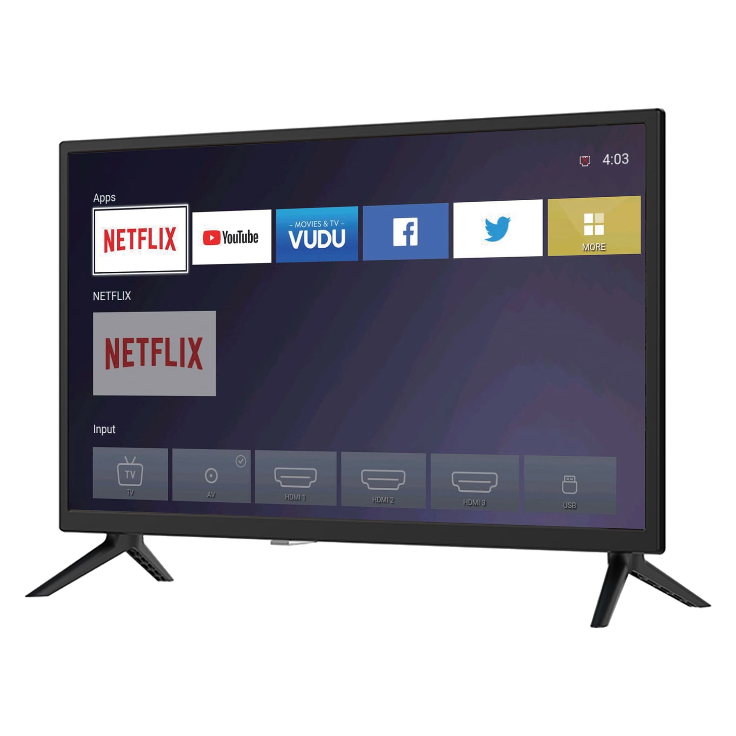Supersonic SC-2416STV 24" Smart LED-LCD TV - HDTV - Black