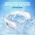 thumbnail image 4 of refrigeración de 720 ° para viajes al aire libre, ventilador de cuello portátil, ventilador de cuello personal con batería recargable USB ajustable de 5 velocidades para mujeres y hombres Shuxiu Wang 1327533063951, 4 of 5