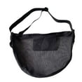 thumbnail image 1 of Bolsa de transporte de baloncesto Bolsillo de malla Correa de hombro ajustable Bolsas de pelota Portador de pelota de malla para entrenamiento Softbol Negro shamjiam Estuche de baloncesto, 1 of 8