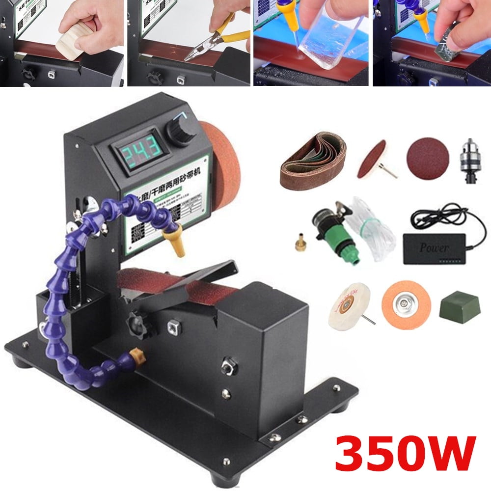 TOPCHANCES 350W Belt Sander Electric Sanding Polishing Grinding Machine