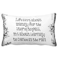 thumbnail image 1 of QIFEIHA Learning To Dance In The Rain Quote Pillowcase Cushion Cover Two Sides Printing Size 20x30 inch, 1 of 2