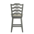 thumbnail image 5 of Weston Home Sheena French Ladder Back 24-inch Counter Height Swivel Stool, Multiple Finishes, 5 of 6