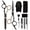 Gold+Black, variant on VIISHARE 11 PCS Hair Cutting Scissors Kit, Professional Stainless Steel Barber Hair Shears Set for Men Women, Home Salon
