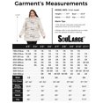 thumbnail image 6 of Soularge Women's Plus Size Jacket Insulated Winter Parka with Removable Hood White 3X, 6 of 10