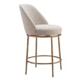 thumbnail image 6 of Nordhavn Swivel Counter Stool Beige and Gold, 6 of 7