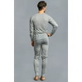 thumbnail image 4 of Knocker Men's 2-Piece Long Johns Thermal Underwear Pajama Set (H Grey, XL), 4 of 5