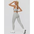 thumbnail image 2 of IBTOM CASTLE Womens Two Piece Workout Sets Double Layer Sports Bra Matching Tummy Control High Wait Leggings Active Gym Outfit S Grey, 2 of 7