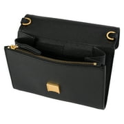Tory Burch Womens Emerson Small Wallet on a Chain Crossbody Bag (Black)