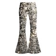 thumbnail image 7 of Kiijoy Girl's Pants Glitter Sequin Print High Waisted Fit Flared Pants, White, Sizes 13-14, 7 of 7