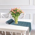 thumbnail image 3 of Chambray Ribbed Table Runner Denim Blue 13 X 54, 3 of 3